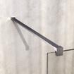 BRAUER Oblivion Douche à l’italienne - 50x200cm - revêtement verre - verre clair - Acier inoxydable brossé PVD SW1417884
