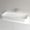Villeroy & Boch Finion Lavabo - 800 x 470 x 165 mm - Blanc Alpin CeramicPlus - sans trop-plein - meulé SW106486