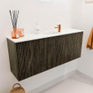 Mondiaz JOYA 100cm toiletmeubel - kleur Shadow - Wastafel FAYE positie Midden 1 kraangat kleur Talc. SW1421430