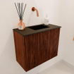 Mondiaz JOYA 50cm meuble de toilette - couleur Ruby - Vasque FAYE position Droite Sans trou de robinet couleur Urban SW1421811