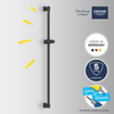 GROHE Vitalio Universal Ensemble de douche - 90cm - noir mat SW1126585