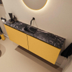 MONDIAZ TURE-DLUX Meuble toilette - 120cm - Ocher - EDEN - vasque Lava - position centrale - sans trou de robinet SW1103927