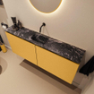 MONDIAZ TURE-DLUX meuble WC 120 cm Ocher. EDEN lavabo Lava position milieu. Sans trou de robinet. SW1103927