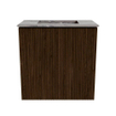 Mondiaz JOYA-DLUX Meuble de toilette 40cm - couleur Walnut - Lavabo FAYE position Milieu Sans trou de robinet couleur Sombra SW1424696