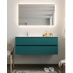 Mondiaz VICA Ensemble de meuble de salle de bain - 120cm - meuble sous-vasque smag - 2 tiroirs - lavabo cloud gauche - 1 trou de robinet - version XL 60cm haut SW1090044