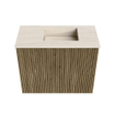 Mondiaz JOYA-DLUX 50cm toiletmeubel - kleur Dusk - Wastafel FAYE positie Rechts Zonder kraangat kleur Meli. SW1425811