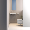 Clou Mini Wash Me fontein 56x24cm kraangat links Keramiek Wit SW9375