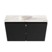 MONDIAZ TURE-DLUX Meuble toilette - 80cm - Urban - EDEN - vasque Frappe - position centrale - sans trou de robinet SW1102632