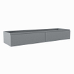 Mondiaz FOGE wastafelonderkast - 160x45x25cm - 2 lades - uitsparing midden - softclose - Plata SW1015608