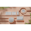 Hansgrohe Xarita Lite Q Miroir - 80x70cm - éclairage led - Horizontal - interrupteur mural - noir mat SW1165015