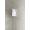 Fortifura Galeria Cabine de douche - 90x100x200cm - scharnières - barre de renfort - poignée plat - verre clair - Chrome SW1222451