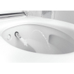 Geberit AquaClean Mera Comfort WC japonais sur pied sans bride avec réservoir de chasse encastré blanc brillant SW259147