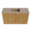Mondiaz JOYA-DLUX 70cm meuble de salle de bains - couleur Chêne - Vasque FAYE position Milieu 1 trou de robinet couleur Arena. SW1423856