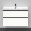 Ensemble de meuble Duravit D-Neo avec meuble sous lavabo avec 2 tiroirs avec fermeture douce 100x20x48cm incluant lavabo blanc mat SW641973