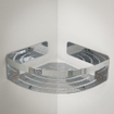 Tiger Caddy Panier de douche d'angle - 18,4x18,4x7cm - chrome SW25218
