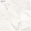 Edimax astor carreau de sol et de mur blanc velours 60x60 cm rectifié aspect marbre blanc mat SW405478
