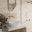 Terravito Ardeno Koko Voor wandtegel - 150x50cm - 8mm - Crème SW1151630