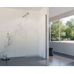 Fortifura Galeria inloopdouche - 80x200cm - mat glas - wandarm - Geborsteld Gunmetal PVD SW876844