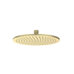 IVY Bond Ensemble de douche de pluie - encastré - symmetry - inverseur d’arrêt 2 voies - bras de plafond 15 cm - douche de tête medium 25 cm - support avec sortie - flexible de douche 150 cm - douchette 3 jets - Or mat brossé PVD SW1033745
