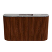 Mondiaz JOYA-DLUX Meuble de toilette 73,2cm - arrondi gauche et droit couleur Ruby - Lavabo FAYE position Milieu Sans trou de robinet couleur Sombra. SW1425714