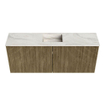 Mondiaz JOYA-DLUX 100cm toiletmeubel - kleur Dusk - Wastafel FAYE positie Midden 1 kraangat kleur Ostra. SW1423390