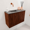 Mondiaz JOYA-DLUX 60cm meuble de toilette - couleur Ruby - Vasque FAYE position Gauche Sans trou de robinet couleur Sombra. SW1425653