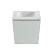 MONDIAZ TURE-DLUX Meuble toilette - 40cm - Greey - EDEN - vasque Opalo - position centrale - sans trou de robinet SW1104321