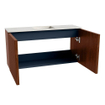 Mondiaz JOYA-DLUX Meuble de toilette 80cm - couleur Ruby - Vasque FAYE position Milieu Sans trou de robinet couleur Opalo SW1423716