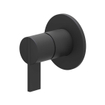 IVY Pact Partie encastrable - pour mitigeur de douche encastrable - avec levier - rosace ronde - Noir mat PED SW1031036