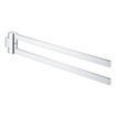 GROHE Selection porte-serviettes - 40cm - double - pivotant - chrome SW444528