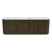 Mondiaz JOYA 123.2cm toiletmeubel - ronding links en rechts kleur Shadow - Wastafel FAYE positie Midden 1 kraangat kleur Talc. SW1421526