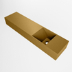 Mondiaz TYNE Fontaine - 90x23x12cm - lavabo Droit - sans trous de robinet - solid surface - Oro SW1026156