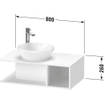 Duravit D-Neo wastafelonderkast 80x26x48cm Linnen Mat SW641126