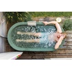 Gardentub Baignoire îlot (extérieur) - 194x94x66cm - synthétique - compatible à l'extérieur - vert lime mat SW1017088