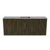 Mondiaz JOYA-DLUX 100cm meuble de salle de bains - couleur Shadow - Vasque FAYE position Milieu 1 trou de robinet couleur Oza. SW1425049
