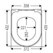 Villeroy & Boch Antao Closetzitting - met automatische sluitfunctie (SoftClosing) - met afneembare zitting - (QuickRelease)mat stone white (wit) SW917906