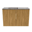 Mondiaz JOYA-DLUX Meuble de salle de bains 60cm - couleur Oak - Vasque FAYE position Gauche 1 trou de robinet couleur Sombra. SW1424227