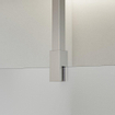 FortiFura Galeria Douche à l'italienne - 40x200cm - Verre dépoli - Bras plafond - Acier inoxydable brossé SW957523