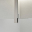 Fortifura Galeria Douche à l'italienne - 30x200cm - Verre dépoli - Bras plafond - Acier inoxydable brossé SW957500