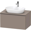 Duravit D-neo Meuble sous vasque 80x55x45.9cm 1 tiroir Basalte mat SW641070