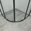 Marenza Slide Quick Fit Cabine de douche - quart de cercle - 90x90x195cm - verre clair - anti-calcaire - noir mat SW491633