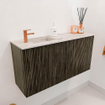 Mondiaz JOYA-DLUX 80cm meuble de salle de bains - couleur Shadow - Vasque FAYE position Gauche 1 trou de robinet couleur Nata. SW1424953