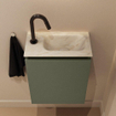 MONDIAZ TURE-DLUX Meuble toilette - 40cm - Army - EDEN - vasque Ostra - position droite - 1 trou de robinet SW1104742