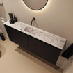MONDIAZ TURE-DLUX Meuble WC 120 cm Urban. Lavabo EDEN Glace position centrale. Sans trou de robinet. SW1103153
