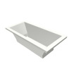 Baignoire Xenz Society - 170x75cm - avec trop-plein - sans bonde - Acrylique Edelweiss mat SW102900