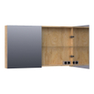 Saniclass Plain Spiegelkast - 120x70x15cm - 2 links/rechtsdraaiende spiegeldeuren - MFC - nomad SW393086