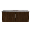 Mondiaz JOYA-DLUX 100cm toiletmeubel - kleur Walnut - Wastafel FAYE positie Midden 1 kraangat kleur Sombra. SW1424723