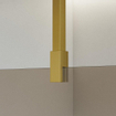 FortiFura Galeria Douche à l'italienne - 120x200cm - Fumé - Bras plafond - Laiton brossé (doré) SW957413