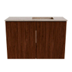Mondiaz JOYA-DLUX 60cm meuble de salle de bains - couleur Ruby - Vasque FAYE position Droite Sans trou de robinet couleur Saba. SW1425574