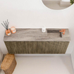 Mondiaz JOYA-DLUX 100cm toiletmeubel - kleur Dusk - Wastafel FAYE positie Rechts 1 kraangat kleur Oza. SW1425990